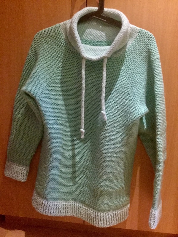 Hoody &quot;Jeans&quot;, Size S-XXL, Raglan, seamless, PDF + Link to video