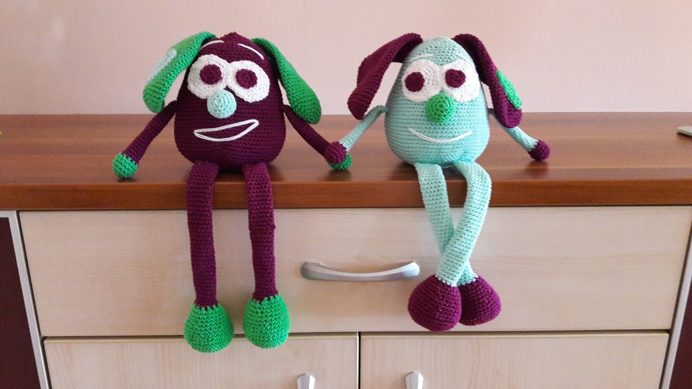 Häkeln / Anleitung Kantenhocker Crazy-Pat in Love