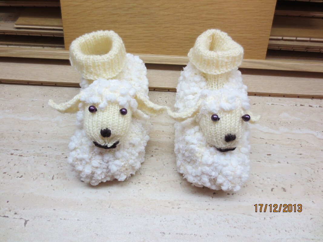 Strickanleitung - Schäfchenschuhe - verschiedene Größen