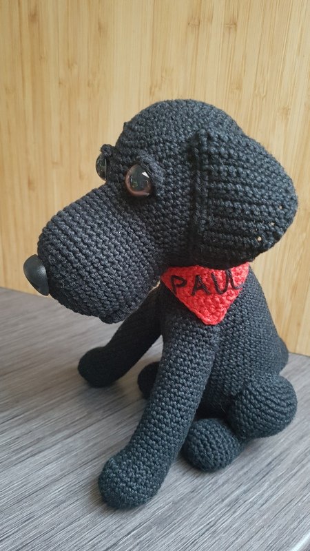 Crochet Pattern Abby the lab, crochet a sitting dog, amigurumi dog by jennysideenreich
