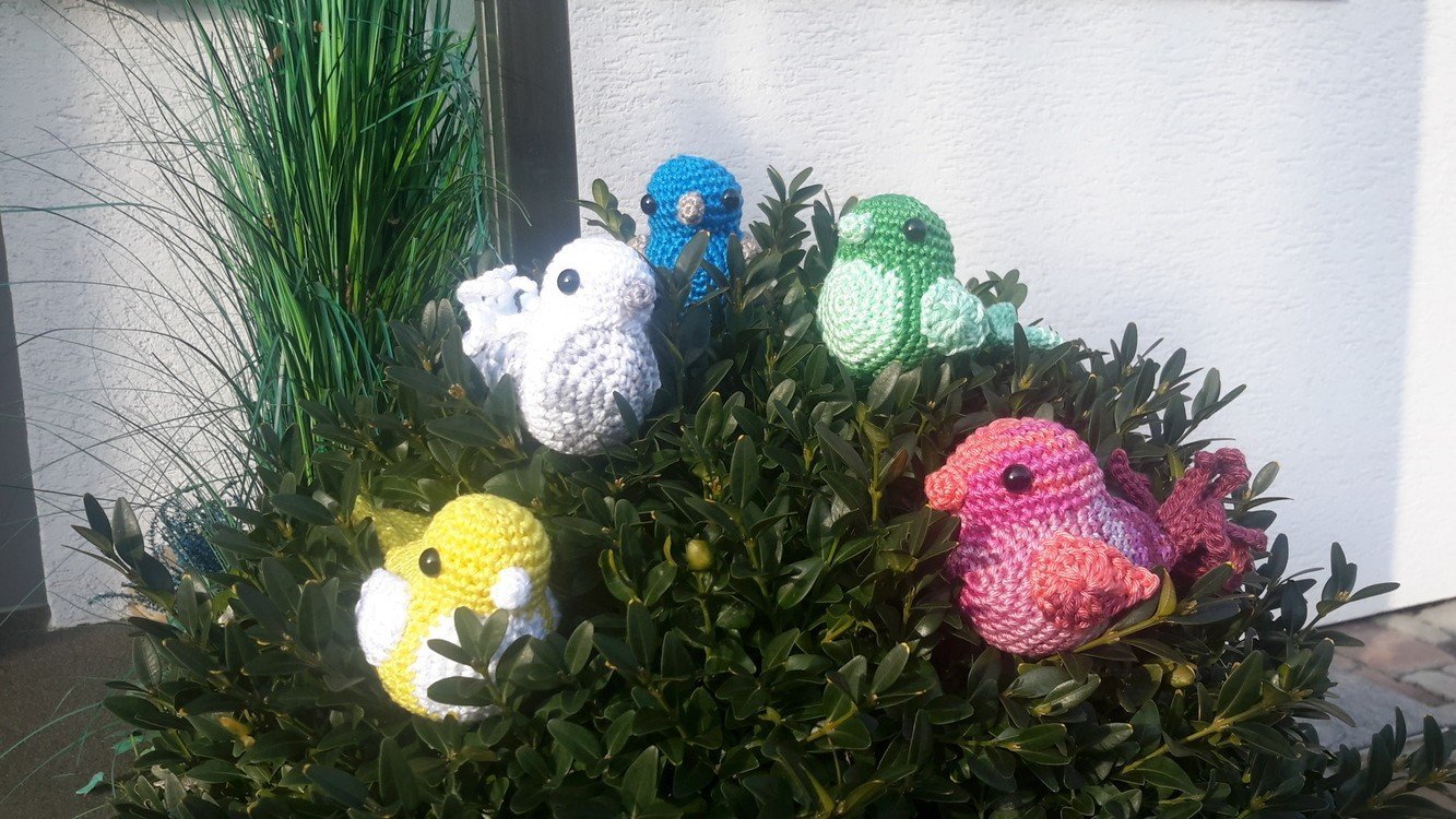 Häkelanleitung Singvögel