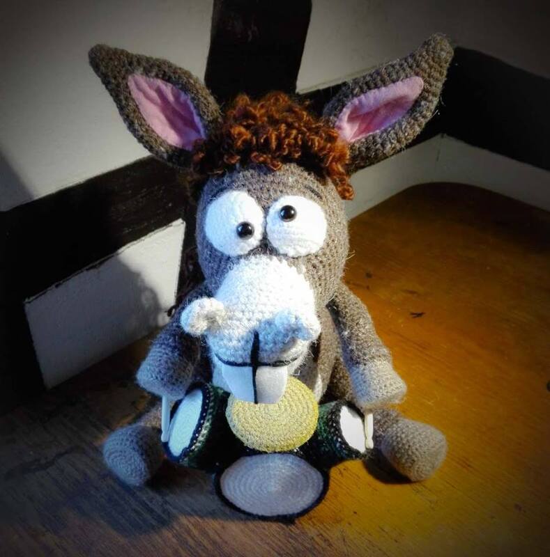 Pablo, der Rocker-Esel, Häkelanleitung