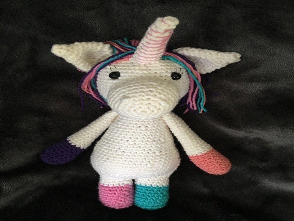 Häkelanleitung - Einhorn Emily