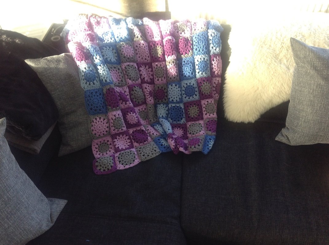 Bl&uuml;ten- Granny square- H&auml;kelanleitung