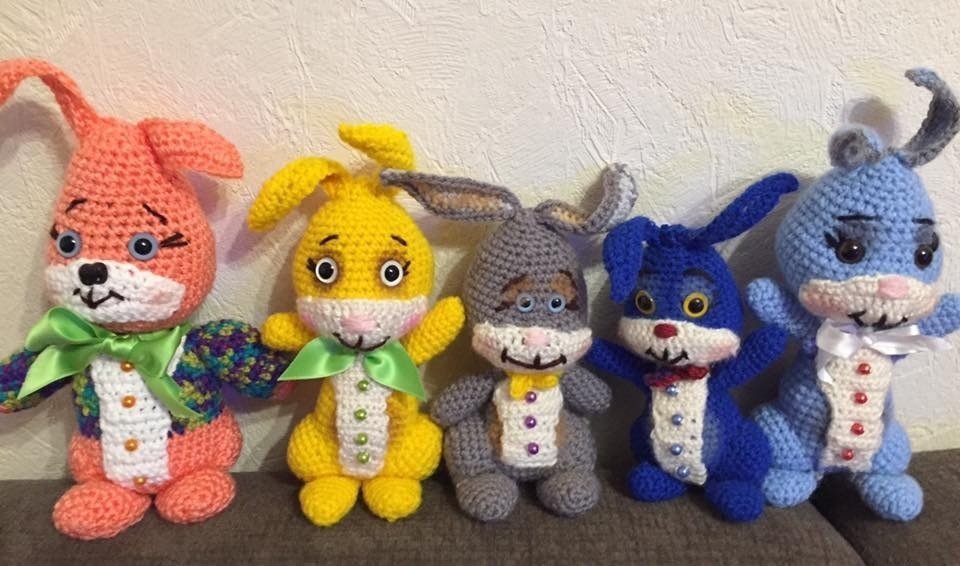 Anleitung Amigurumi Bunte Häschen 15 cm Groß