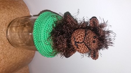 Häkelanleitung Lieselotte das Schaf / Deckelbezug für Marmeladenglas / Dekobezug für Bonbonglas