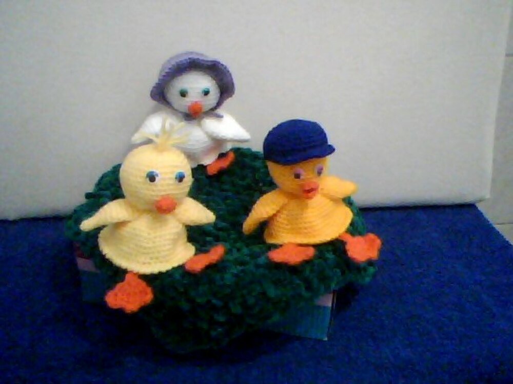 Crochet Pattern Egg Cozies duck family