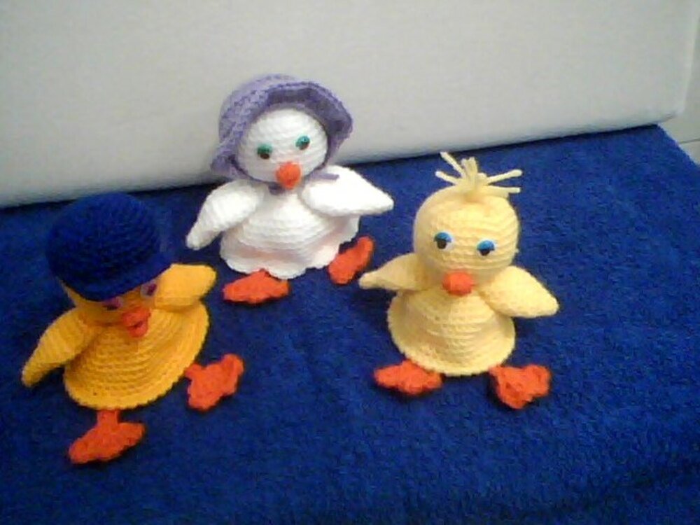Crochet Pattern Egg Cozies duck family