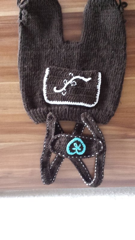 Strickanleitung Lederhose Gr. 56 - 80