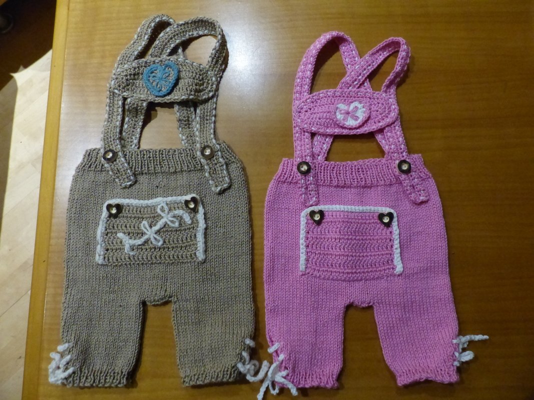 Strickanleitung Lederhose Gr. 56 - 80