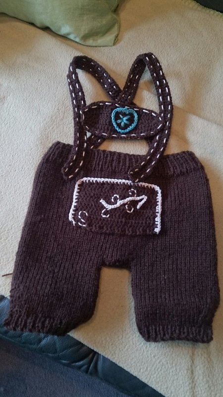 Strickanleitung Lederhose Gr. 56 - 80