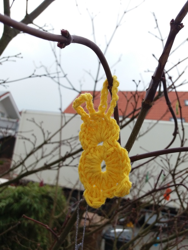 Häkelanleitung Anhänger "Osterhasi"