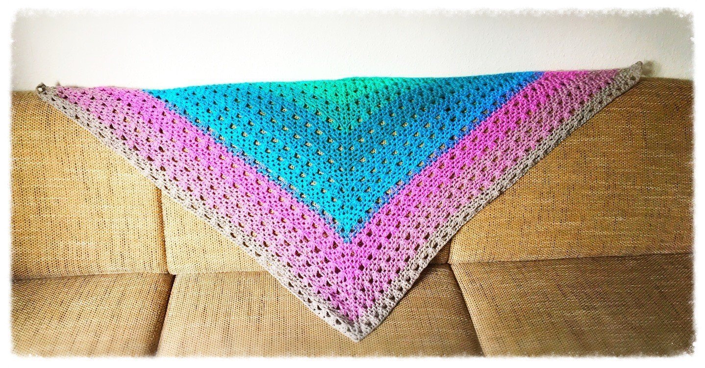 Häkelanleitung: Dreieckstuch "Dream about Summer"