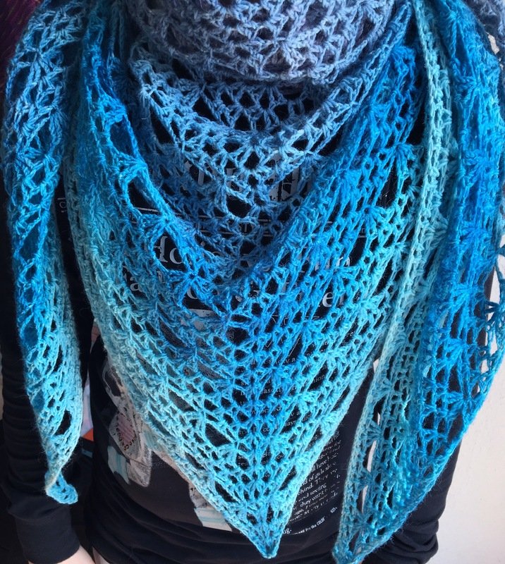 Crochet pattern: Shawl "Dream about Summer"