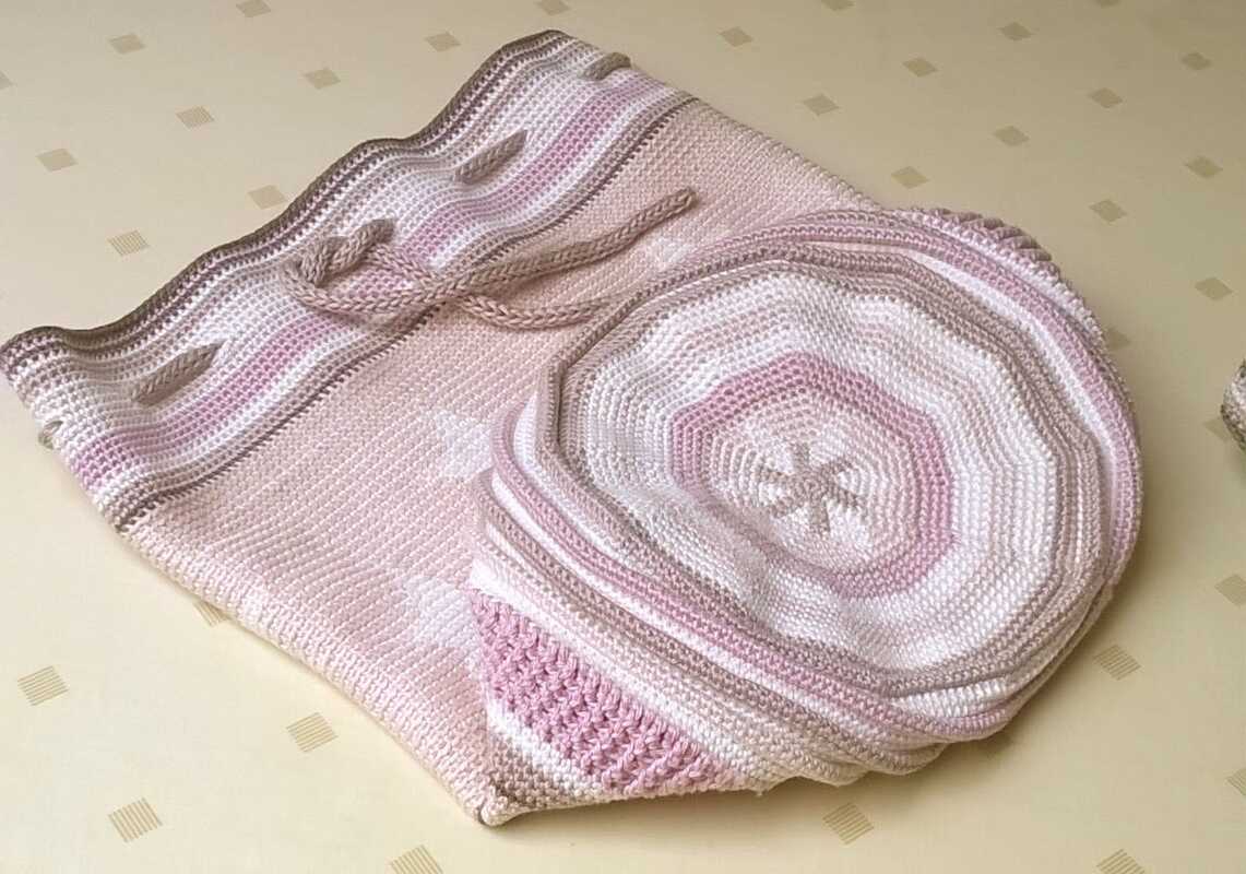 Mochilla Häkelbeutel mit Sternen, Tapestry Häkeltechnik