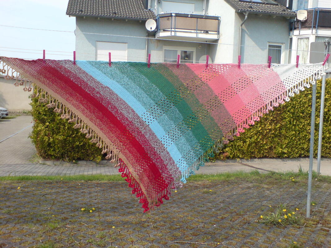 Häkelanleitung Tuch, Schal, Wrap Tausendschön