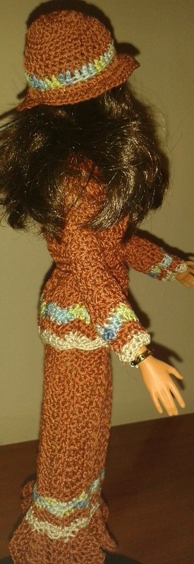 Häkelanleitung Barbie Set  in Marine Farben