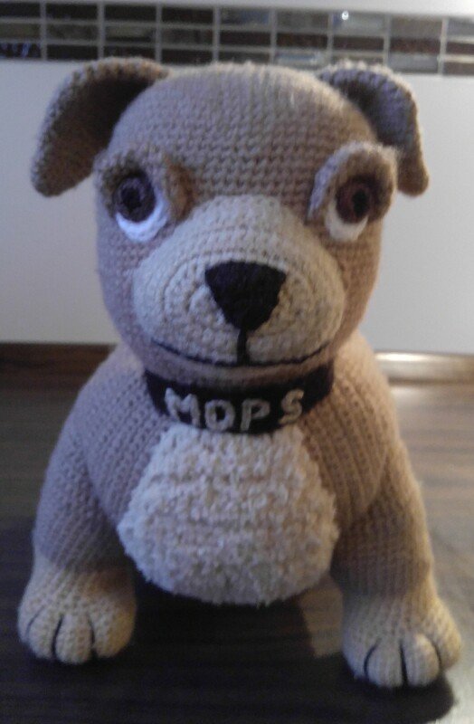 Häkelanleitung für Gabis Hund Shorty, den kleinen Krawallmacher, ca. 35 cm