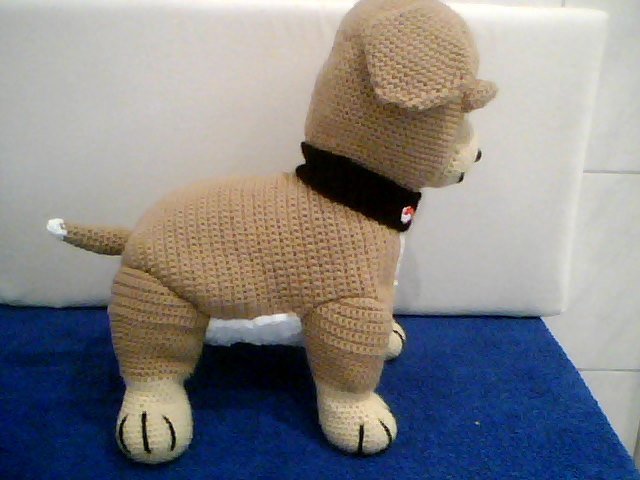 Häkelanleitung für Gabis Hund Shorty, den kleinen Krawallmacher, ca. 35 cm