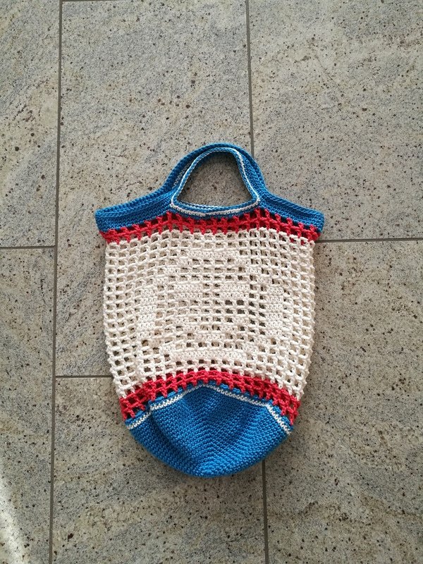 Häkeln / Einkaufsnetz / Tasche/ Smiley
