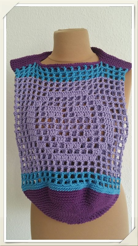 Häkeln / Einkaufsnetz / Tasche/ Smiley