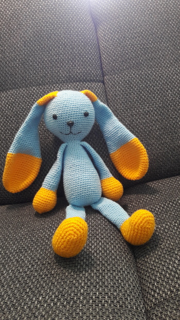 Der Hase gefällt sehr. Er ließ sich super häckeln.