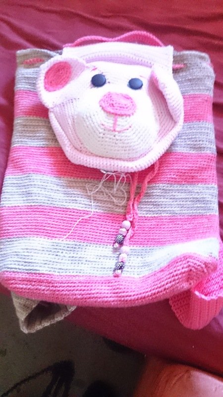 Häkelanleitung Teddy Rucksack