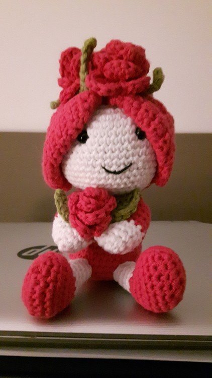 Crochet Pattern Flower Child Ruby Rose
