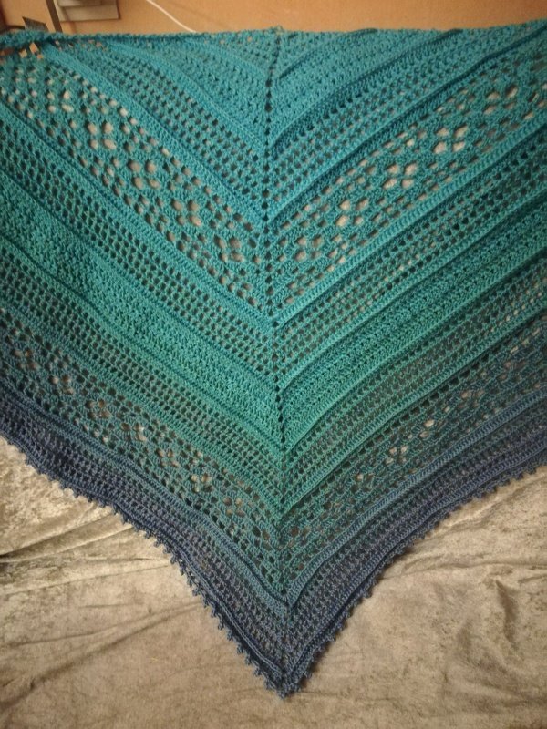 Dreieckstuch "Magic Sea Flower"