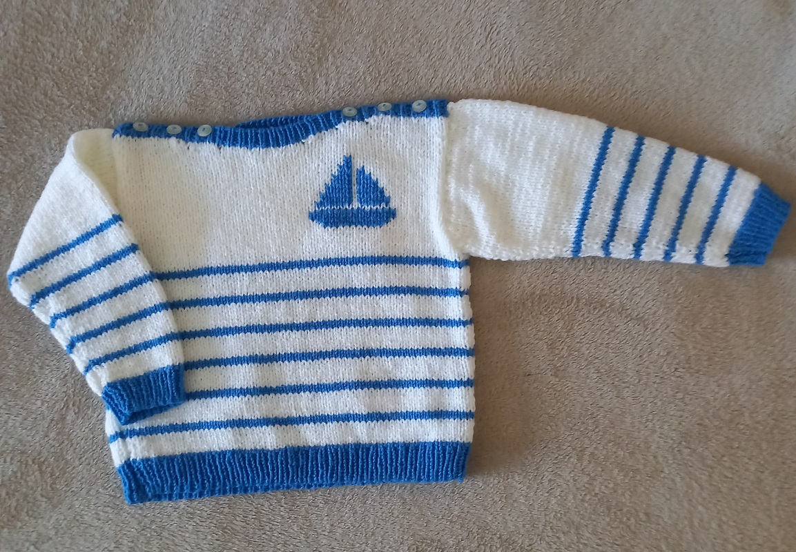 Strickanleitung Kleinkinderpullover "Piano" 757010