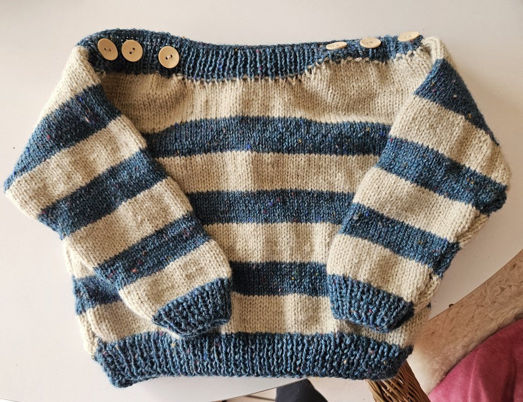 Strickanleitung Kleinkinderpullover "Piano" 757010