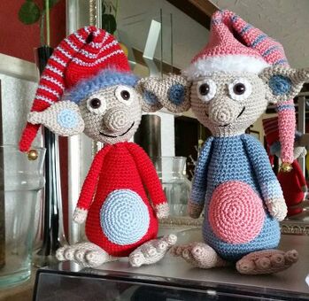 Hat super geklappt und so viel Spaß gemacht, dass ich für den Lumpi gleich noch eine Kumpeline gehäkelt habe