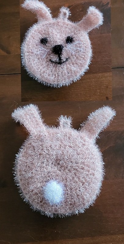 Häkelanleitung: Hasen - Spülschwamm