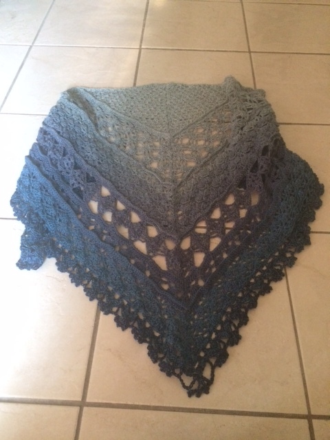 Häkelanleitung Dreieckstuch Romantinia