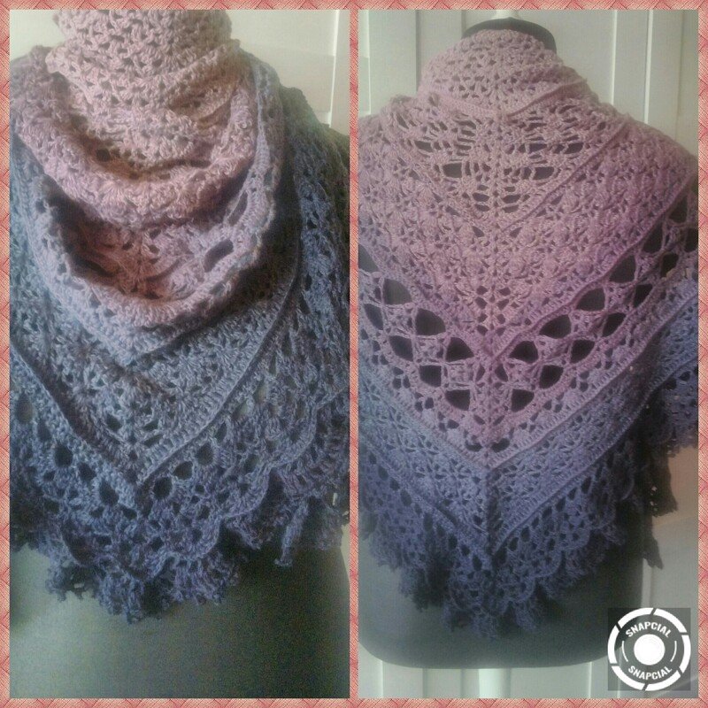 Häkelanleitung Dreieckstuch Romantinia