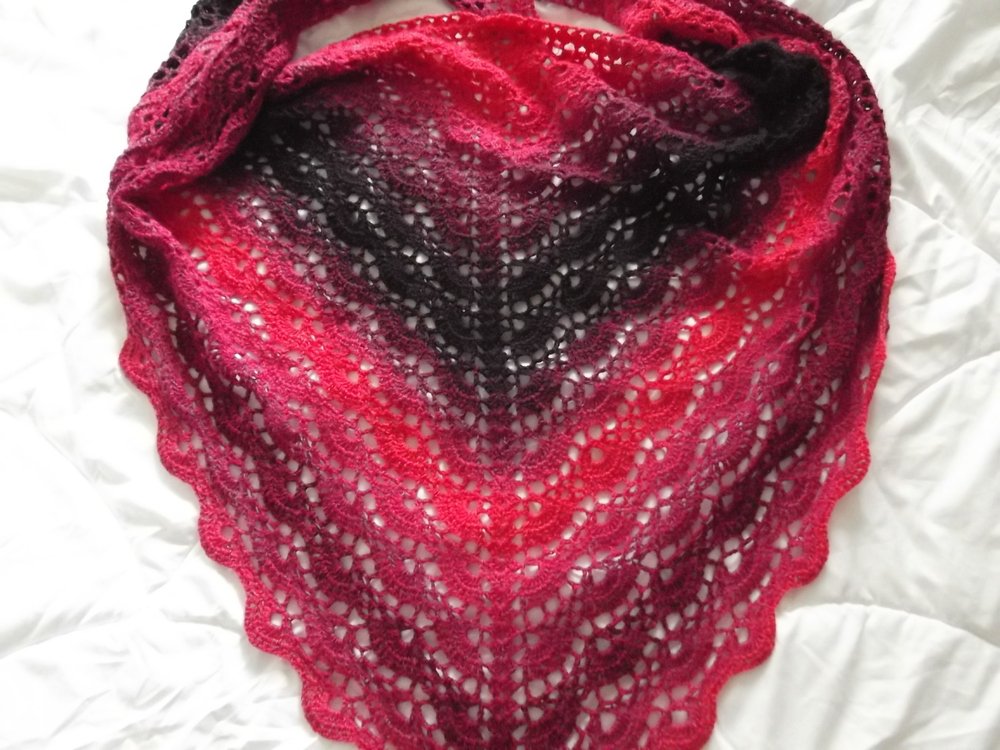 Crochet Pattern Shawl &quot;Afterglow&quot;