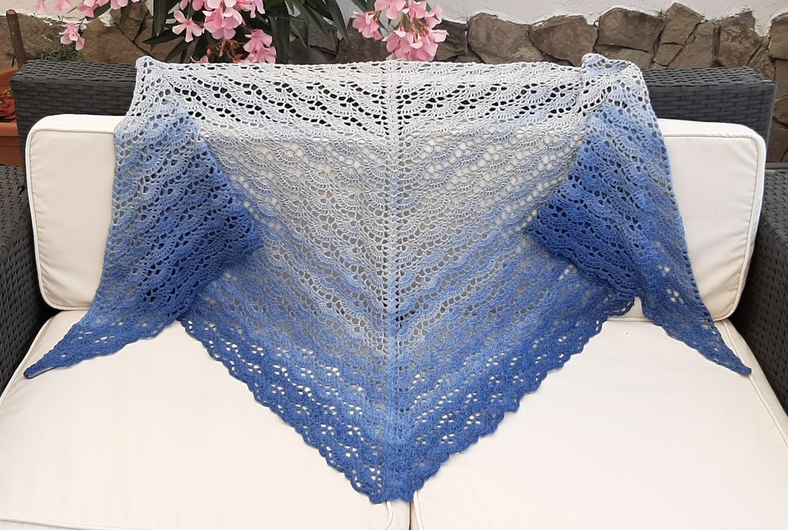 Crochet Pattern Shawl &quot;Afterglow&quot;