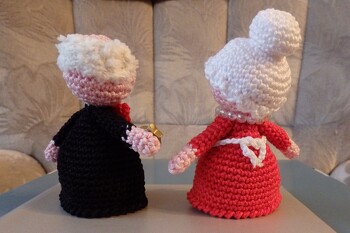 Wenn ich die Bändchen etwas länger gemacht hätte, wäre das Herz wohl noch deutlicher zu erkennen gewesen.