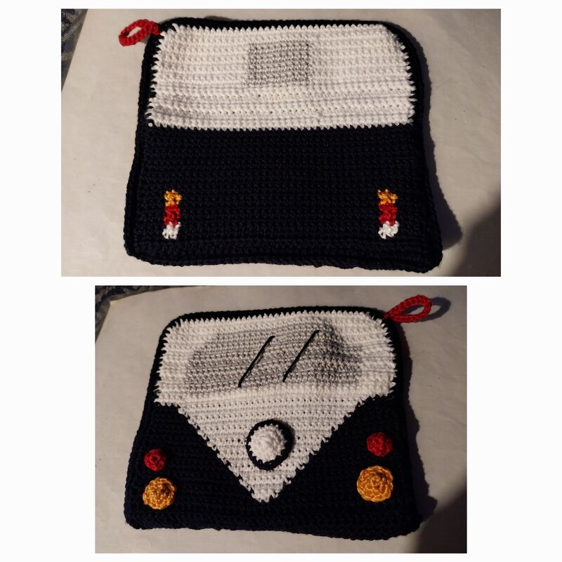 Häkelanleitung " Fahrzeug Topflappen "