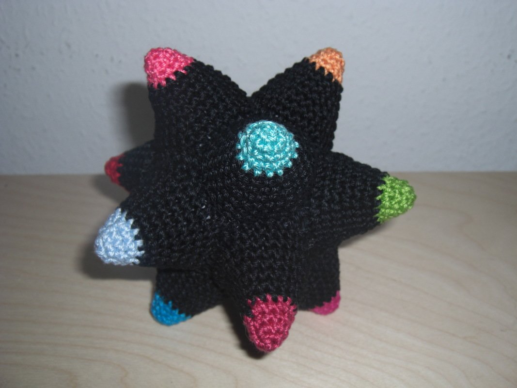 Anleitung °Sternball° häkeln spielball Greifling orimono