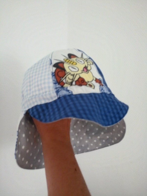 Sommerhut/Sonnenhut mit Nackenschutz für Kinder und Babys - Schnittmuster &amp; Nähanleitung