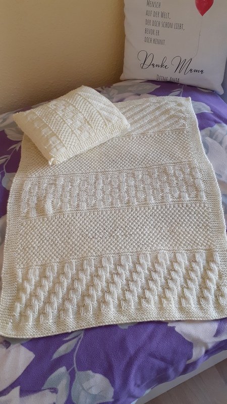 PDF Strickanleitung für eine Babydecke