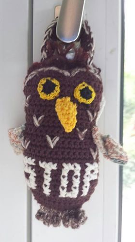 Die Eule von einer Kundin - sehr schön und fantasievoll nachgearbeitet.