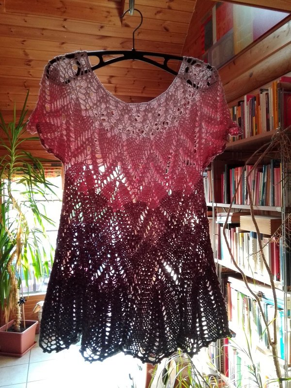 Tunika Morgensonne häkeln aus 1 Woolly Hugs Bobbel-Cotton mit Veronika Hug