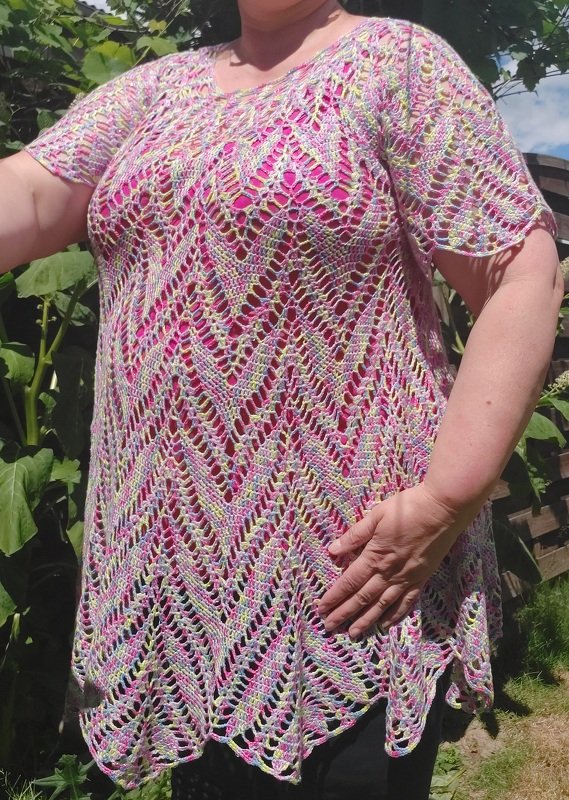 Tunika Morgensonne häkeln aus 1 Woolly Hugs Bobbel-Cotton mit Veronika Hug