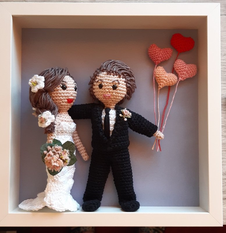 Häkelanleitung Brautpaar