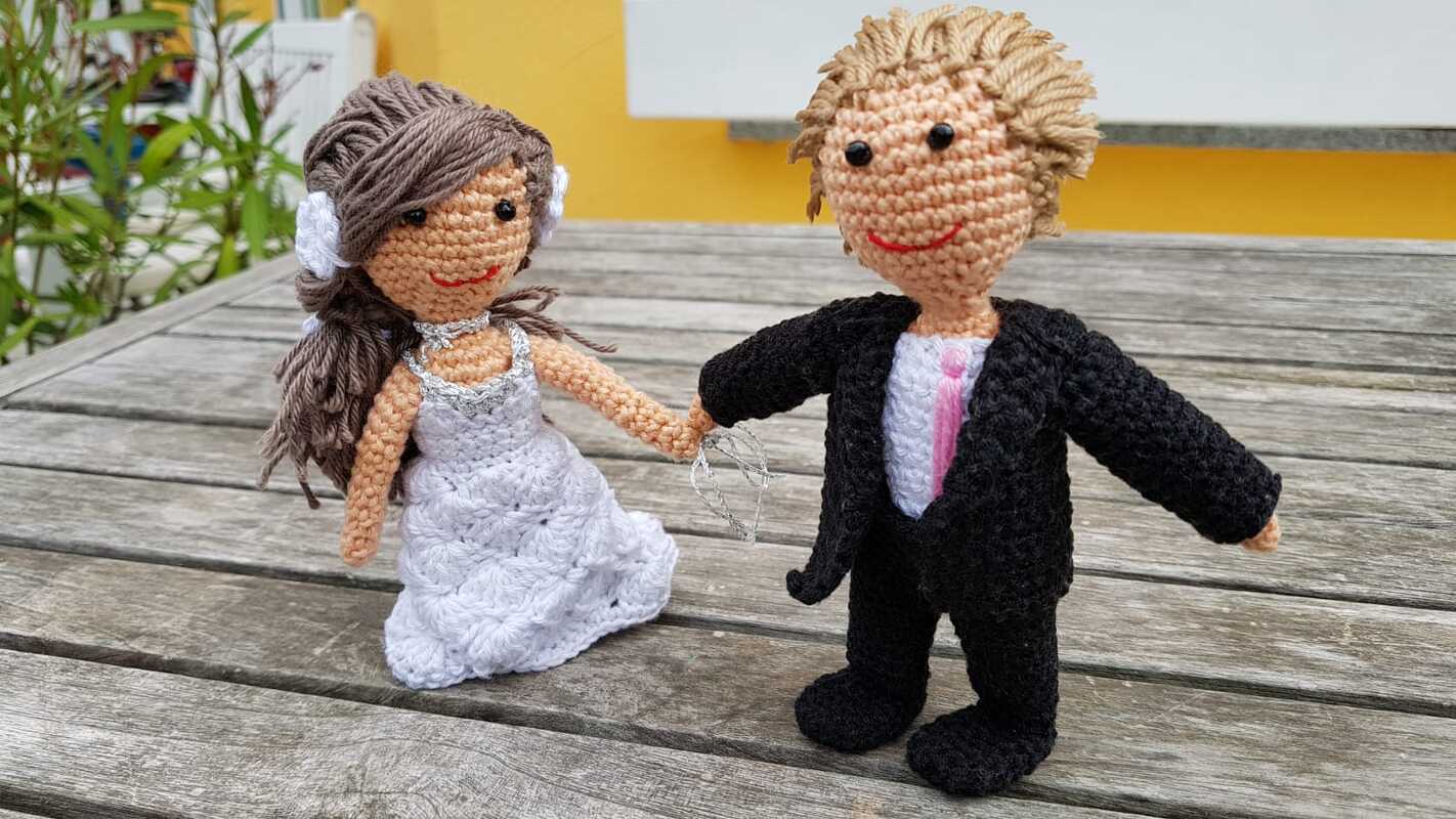Häkelanleitung Brautpaar