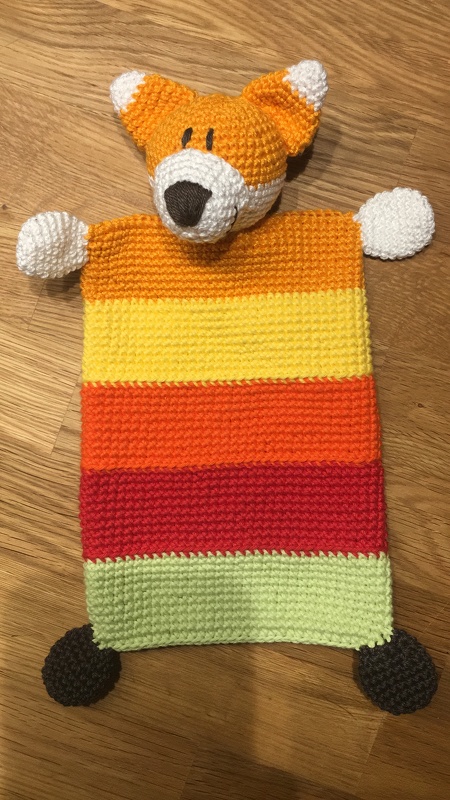 Schmusetuch Fuchs Häkelanleitung