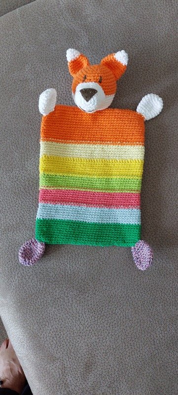 Schmusetuch Fuchs Häkelanleitung