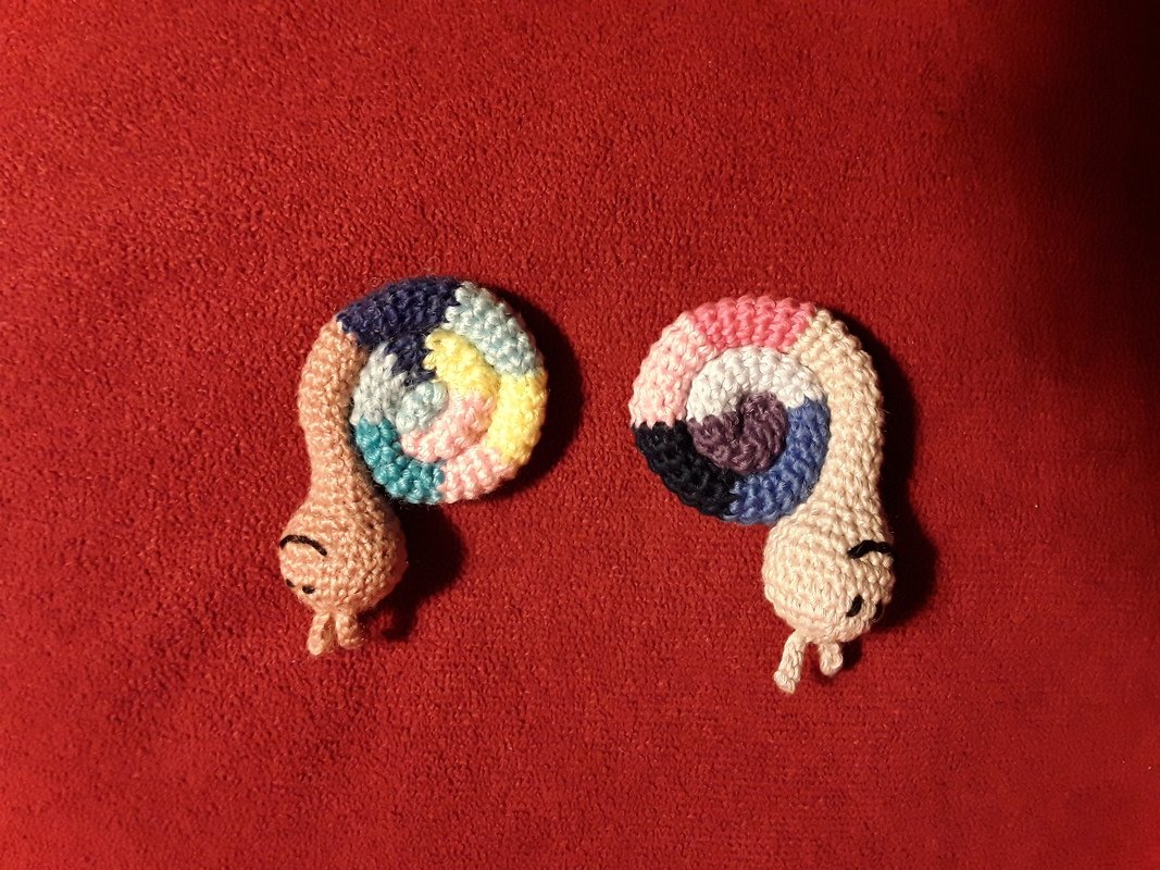 Kleine Schnecke Schlüsselanhänger Häkelanleitung